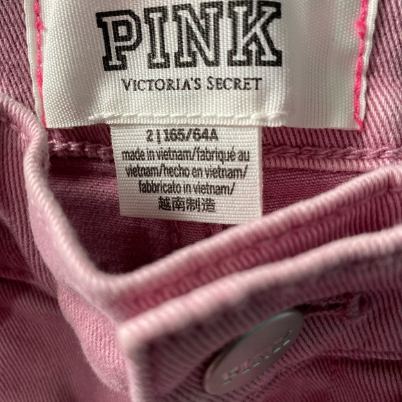 Pink Victoria Secret jean shorts - Picture 2 of 2